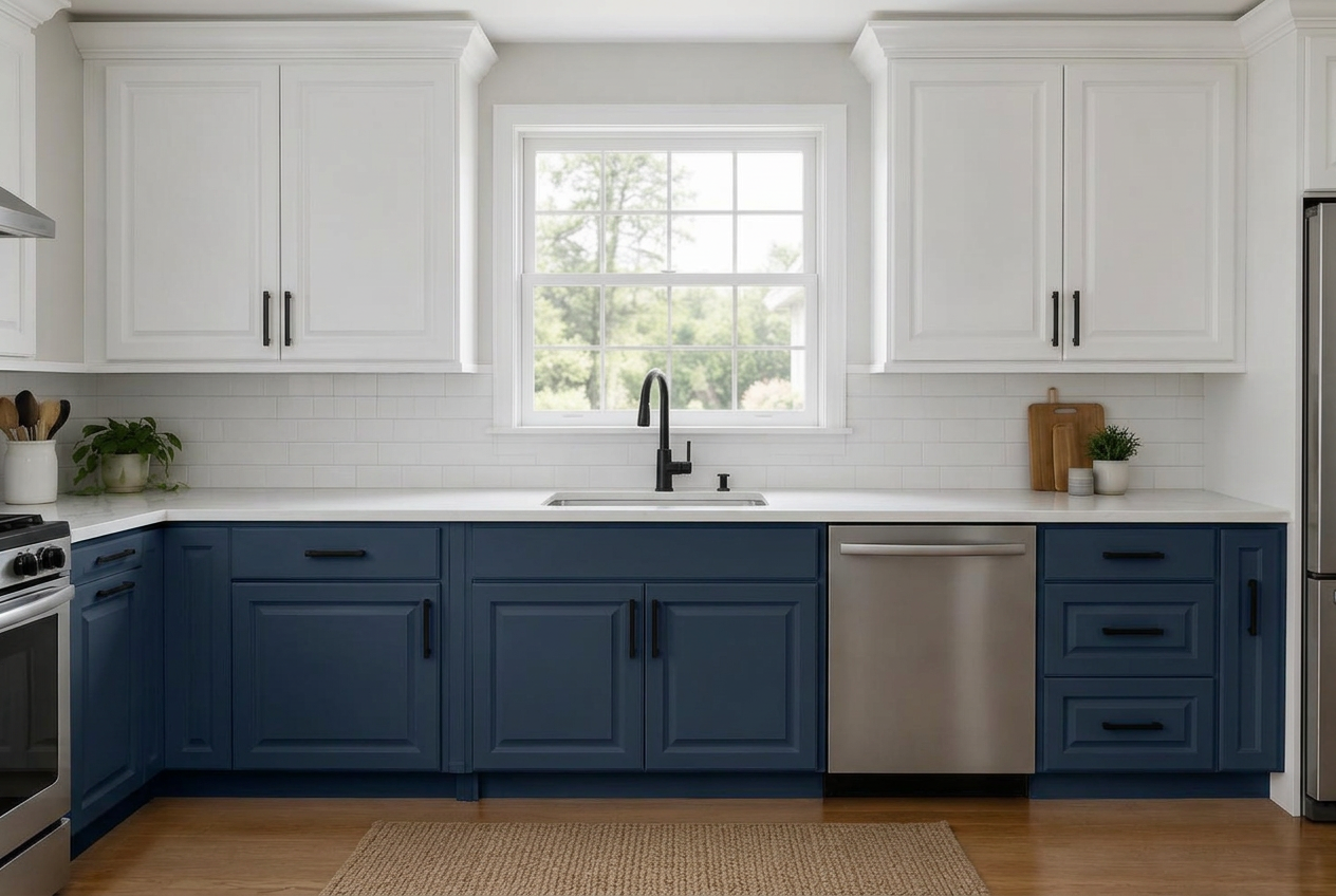 Kitchen cabinets — after